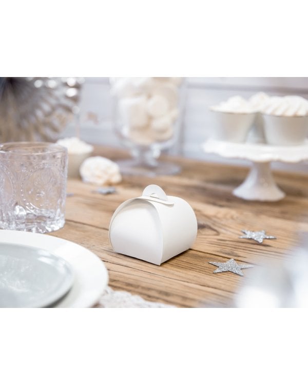 Boxes, white, 6x6x5.5cm (1 pkt / 10 pc.)