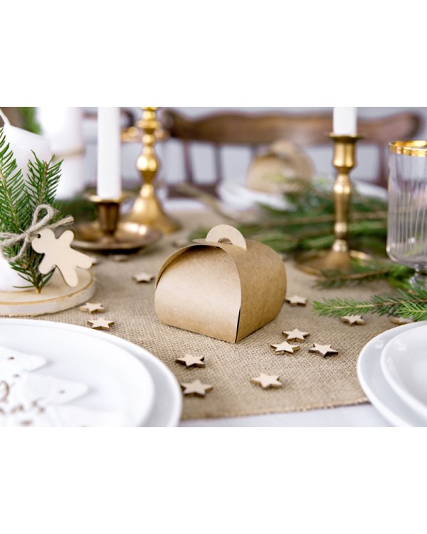 Boxes, kraft, 6x6x5.5cm (1 pkt / 10 pc.)