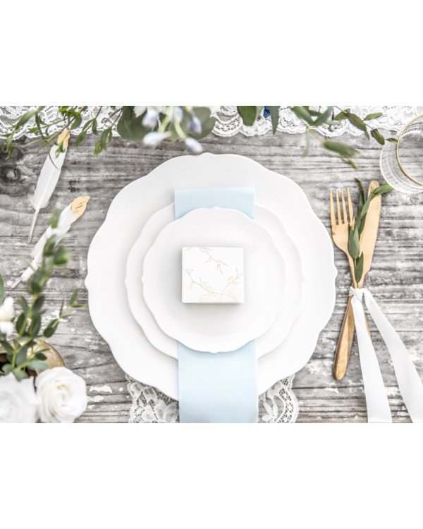 Boxes Branches, white, 6x3.5x5.5cm (1 pkt / 10 pc.)