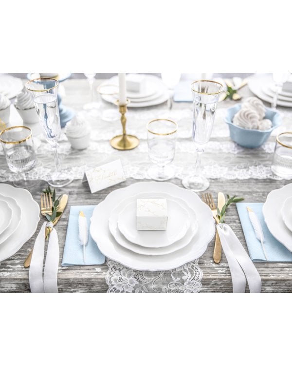 Boxes Branches, white, 6x3.5x5.5cm (1 pkt / 10 pc.)