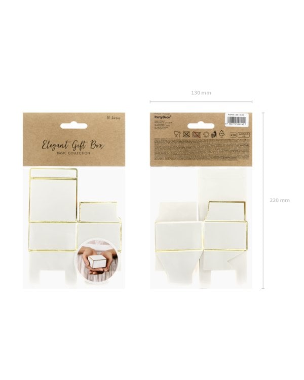 Boxes, white, 6x3.5x5.5cm (1 pkt / 10 pc.)
