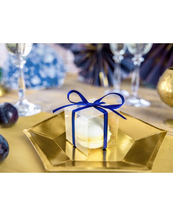 Square boxes, transparent, 5x5x5cm (1 pkt / 10 pc.)