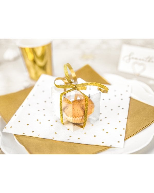 Square boxes, transparent, 5x5x5cm (1 pkt / 10 pc.)