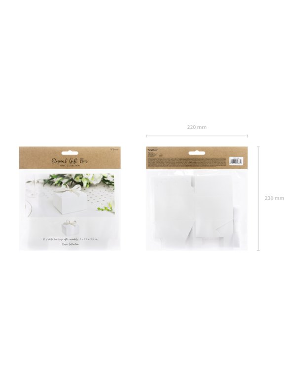 Boxes - Cloud, white, 8x7.5x4.5cm (1 pkt / 10 pc.)