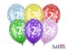 Balloons 30cm, 2nd Birthday, Metallic Mix (1 pkt / 50 pc.)