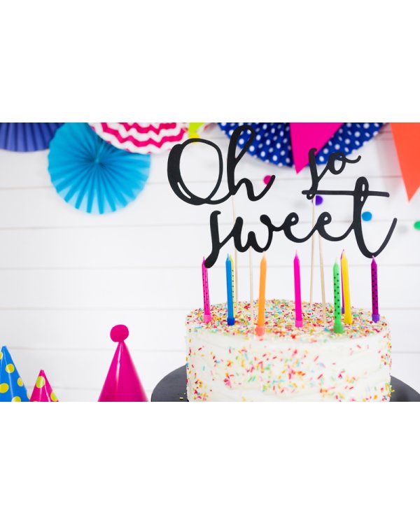 Birthday candles Colourful, mix, 6.5cm (1 pkt / 6 pc.)