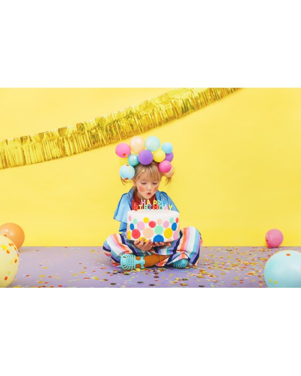 Birthday candles Happy Birthday, mix, 2.5cm (1 pkt / 13 pc.)