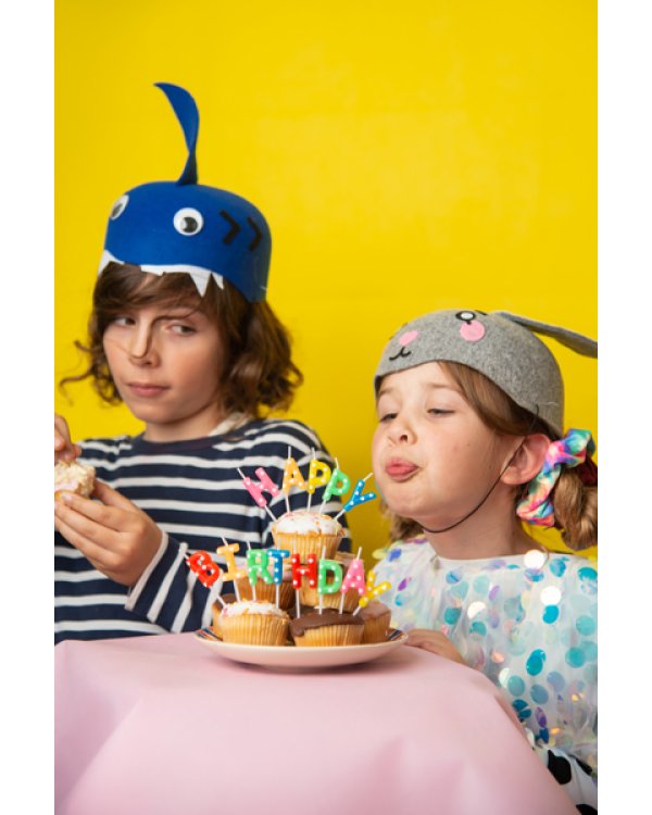 Birthday candles Happy Birthday, mix, 2.5cm (1 pkt / 13 pc.)