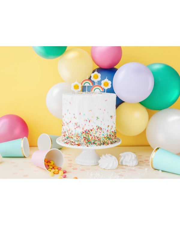 Birthday candles Daisy, 2-3.5cm (1 pkt / 5 pc.)