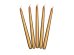 Taper candles, metallic, gold, 24cm (1 pkt / 10 pc.)