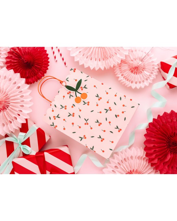 Gift bags Cherries, mix, 26x32x13cm