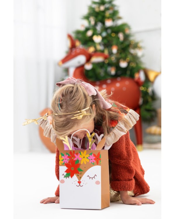 Gift bag Deer, mix, 20.5x30x10.5cm