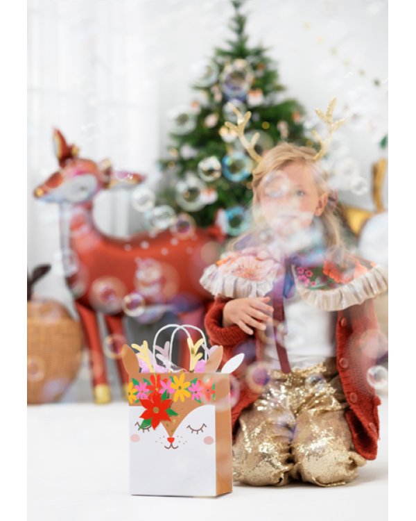 Gift bag Deer, mix, 20.5x30x10.5cm