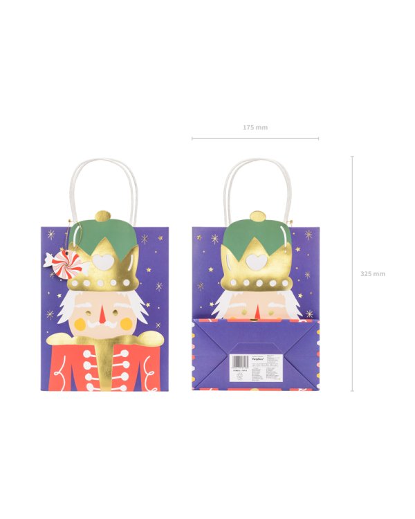 Gift bag Nutcracker, mix, 18x25x10.5cm