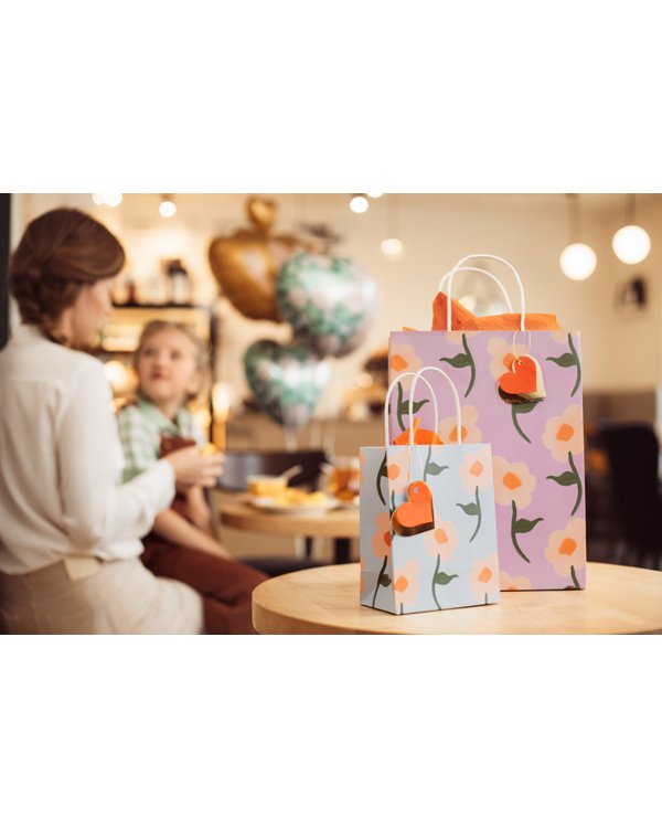 Gift bag Flowers, mix, 8x14x18 cm