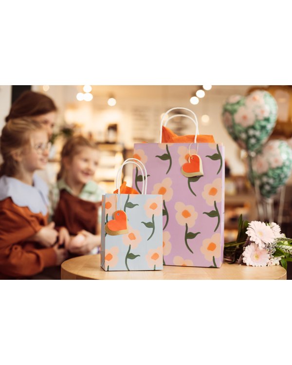 Gift bag Flowers, mix,  10x24x32 cm