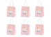 Gift bag Boo, pink, 14x18x8cm
