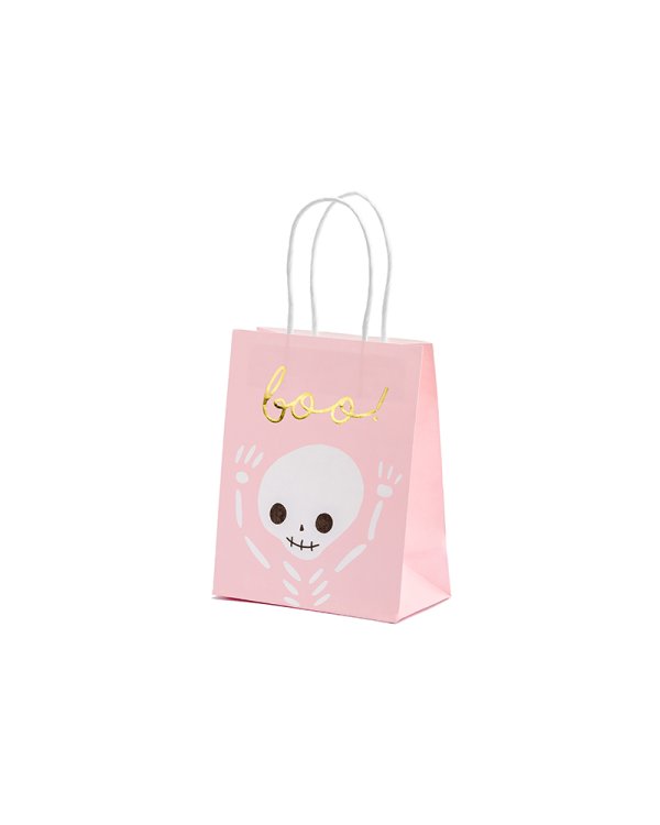 Gift bag Boo, pink, 14x18x8cm