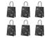 Gift bag Bats, black, 14x18x8cm