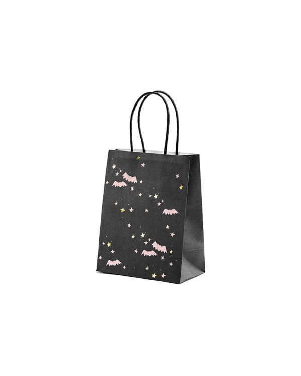 Gift bag Bats, black, 14x18x8cm