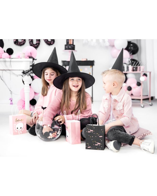 Gift bag Bats, black, 14x18x8cm