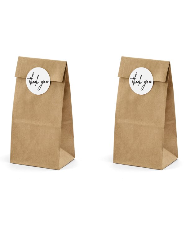 Treat bags, kraft (1 pkt / 6 pc.)