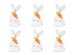 Treat bags Rabbit, mix, 7.5x9x22.5 cm (1 pkt / 6 pc.)