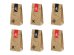 Treat bags Pirates Part, kraft, 8x18x6cm (1 pkt / 6 pc.)