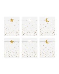 Treat bags Little Star, 13x14cm (1 pkt / 6 pc.)