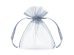 Organza pouches, silver, 10cm (1 pkt / 10 pc.)