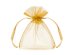 Organza pouches, gold, 10cm (1 pkt / 10 pc.)