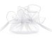 Organza pouches, white, 25cm (1 pkt / 10 pc.)