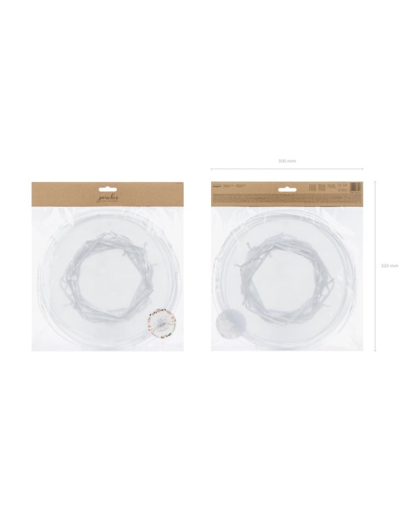 Organza pouches, white, 25cm (1 pkt / 10 pc.)