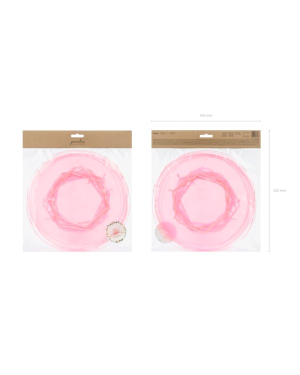 Organza pouches, pink, 25cm (1 pkt / 10 pc.)