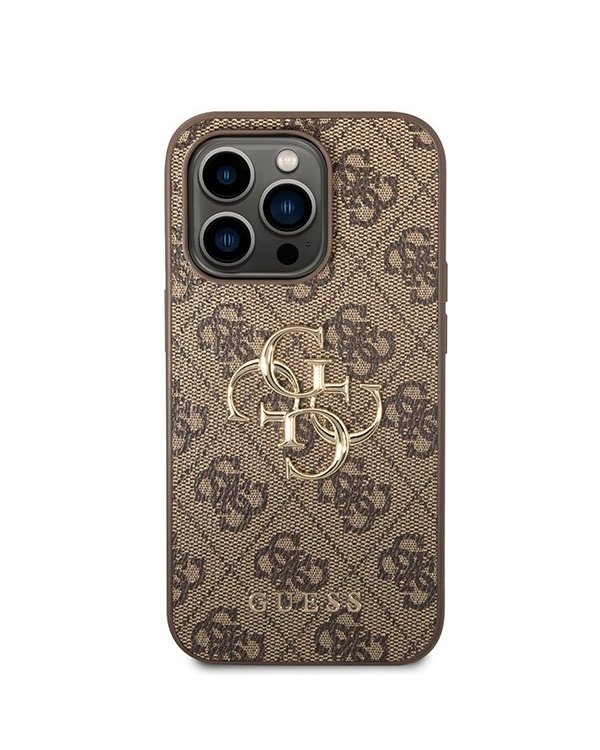 Guess 4G Big Metal Logo Back Case Защитный Чехол для Apple iPhone 15 Pro