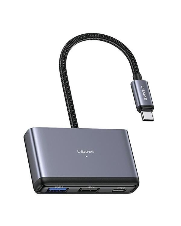 Usams 4in1 HUB 2xUSB 2.0 / USB 3.0 / USB-C USB Hub