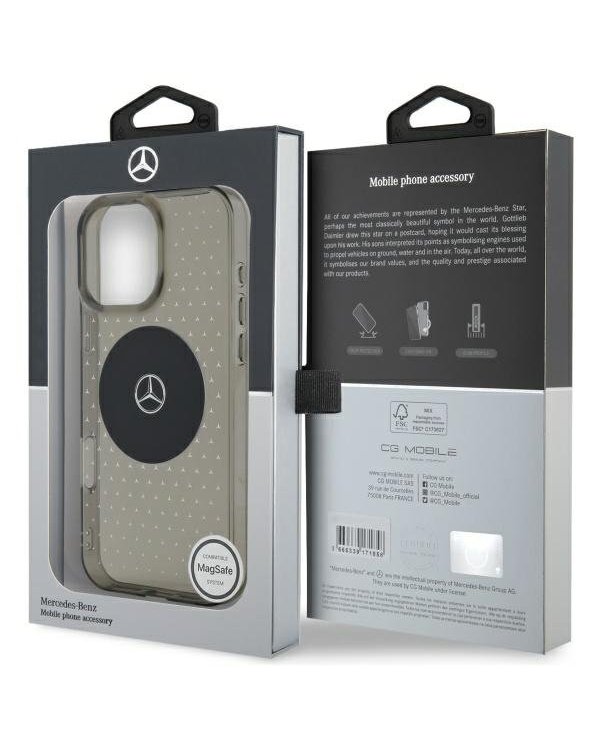 Mercedes Star Pattern MagSafe Защитный Чехол для Apple iPhone 16 Pro