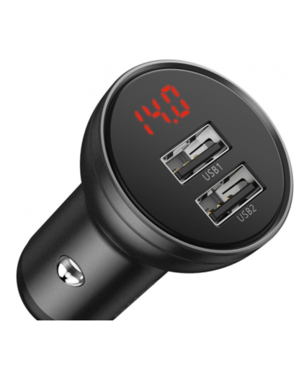 Baseus TZCCBX-0G 24W Автомобильное зарядное устройство с многофункциональным 3in1 зарядным кабелем