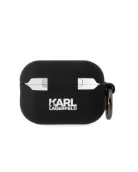Karl Lagerfeld 3D Logo NFT Choupette Head Silicone Case Защитный чехол для AirPods Pro 2 / чёрный
