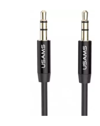 Usams YP-01 AUX провод 3.5 mm -> 3.5 mm 1.m Черный