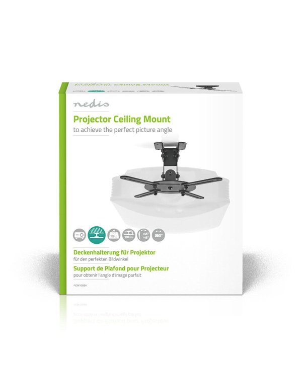 Nedis PJCM100BK Потолочное крепление для проектора 360 ° Max 10kg
