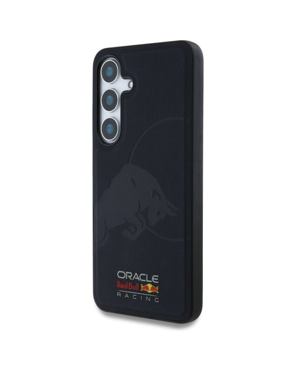 Red Bull Leather Meshed Debossed Bull MagSafe Чехол для Samsung Galaxy S25