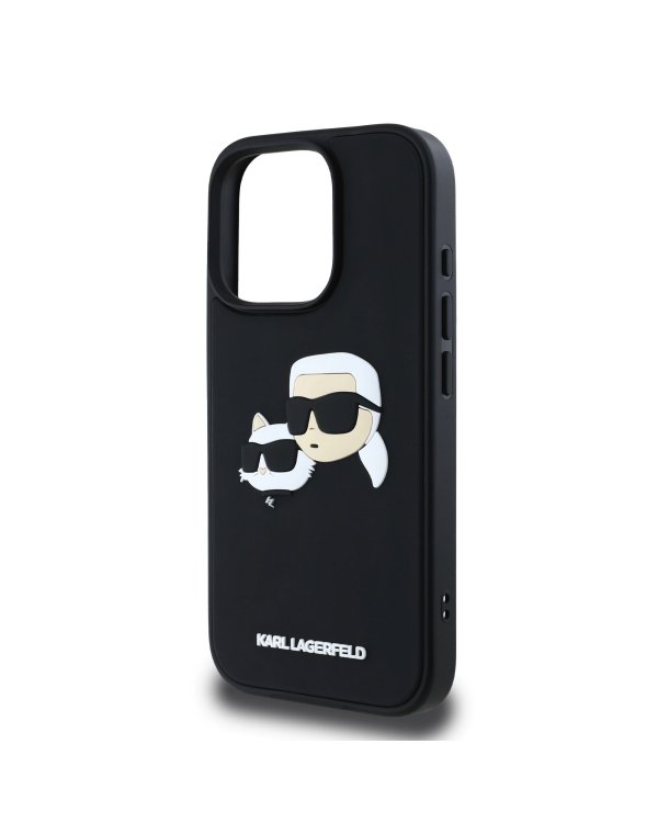 Karl Lagerfeld 3D Rubber Double Heads Case Чехол для Apple iPhone 16 Pro