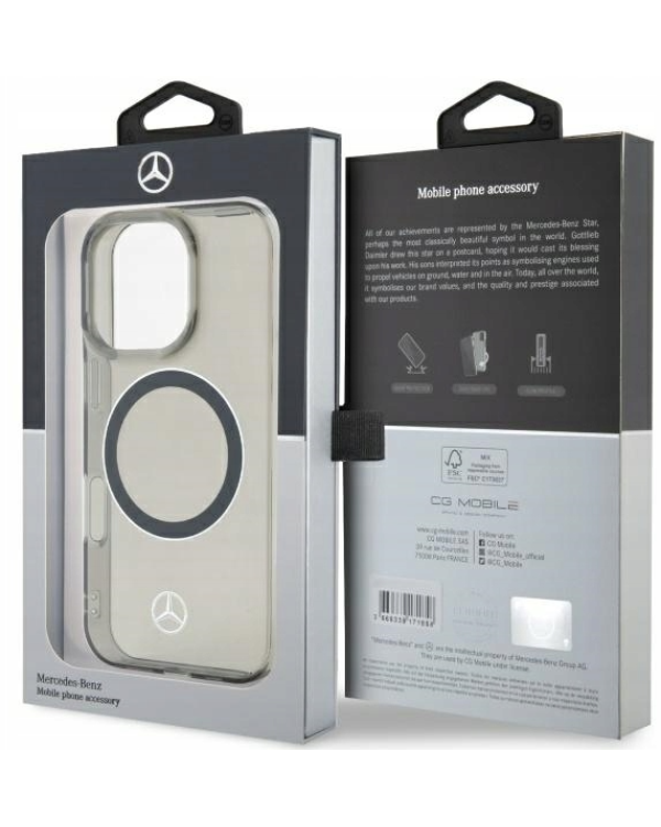 Mercedes Silver Ring MagSafe Защитный Чехол для Apple iPhone 16 Pro