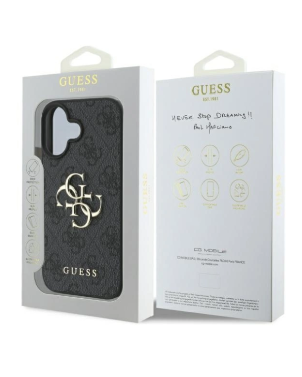 Guess 4G Big Logo Case Защитный Чехол для Apple iPhone 16 Plus