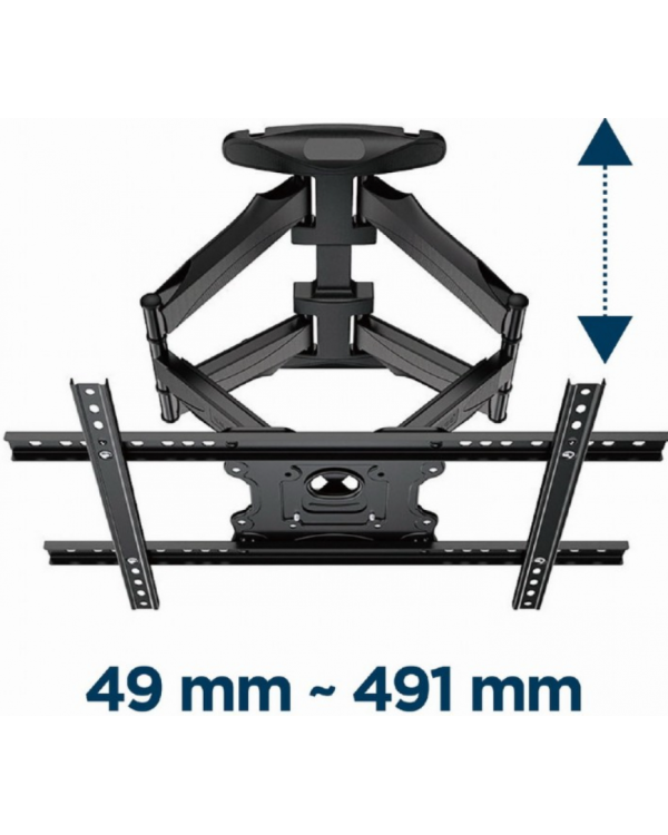 Gembird Full-motion Настенное Крепление для Телевизора 600x400 / 45kg
