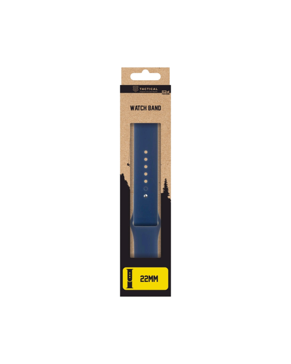 Tactical 614 Silicone Band Ремешок для часов 22mm / тёмно-синий