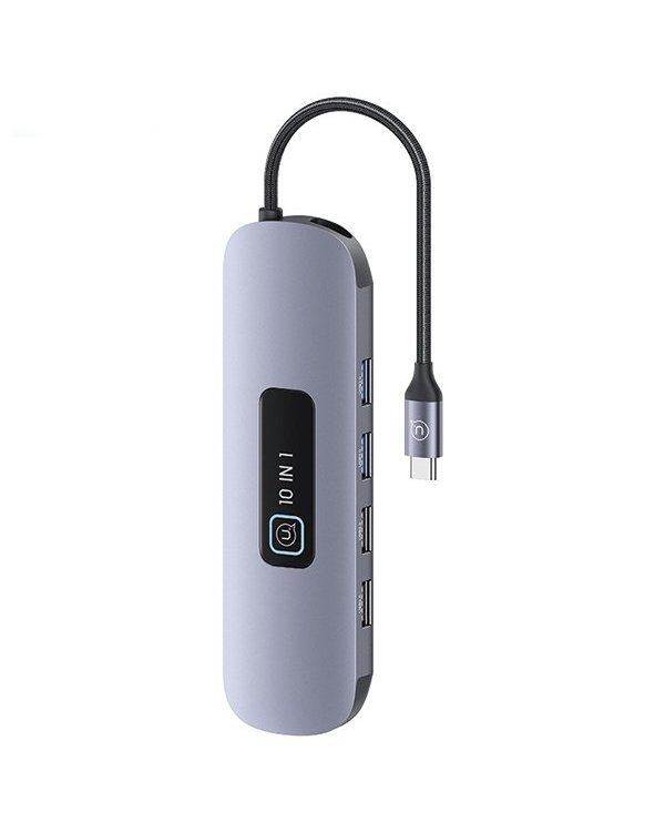 Usams 10in1 Адаптер 3x USB 3.0 / TF / SD / USB-C / HDMI / RJ45 / VGA PD100W / Hub