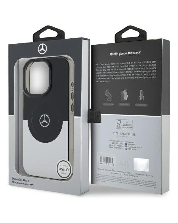 Mercedes Double Layer BiColor MagSafe Защитный Чехол для Apple iPhone 16 Pro