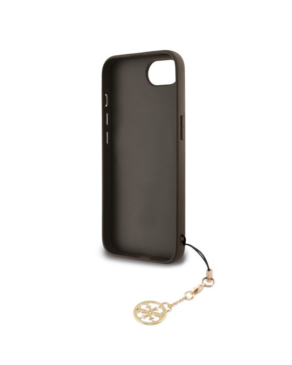 Guess 4G Charm Case Защитный чехол для iPhone 16e Tone on Tone / коричневый